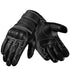 Ninja Leather Motorcycle Gloves with Black/Brown Knuckle Protection